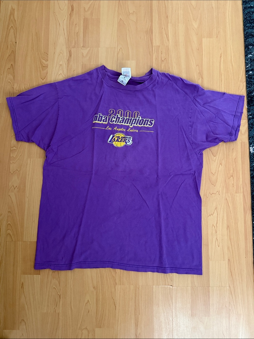 Fruit of the Loom Los Angeles Lakers Purple NBA Champions Tee